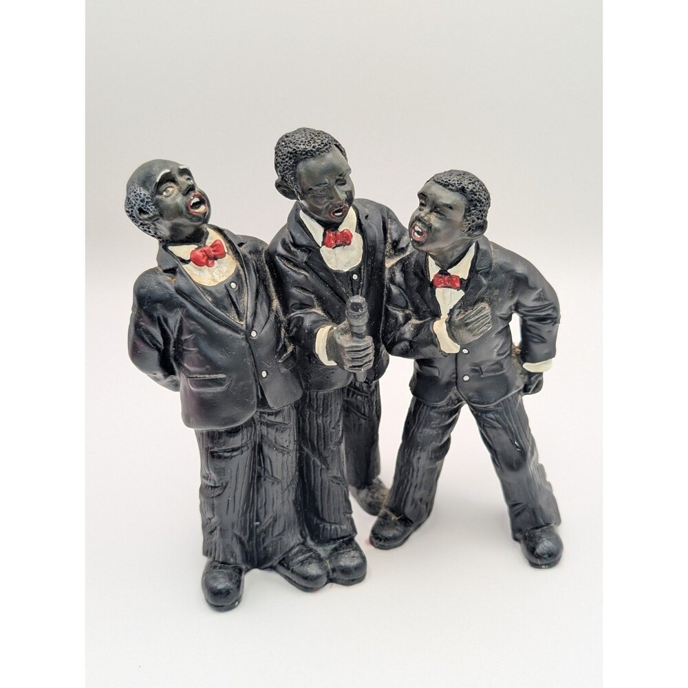 Enesco All That Jazz Musician Statue Singers Barbershop Quartet Vocalist Retro